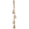 29" Metal Handmade Decorative Cow Bell with Jute Hanging Rope
